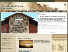 Tablet Screenshot of firstbaptistcc.org