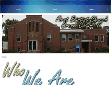 Tablet Screenshot of firstbaptistcc.net